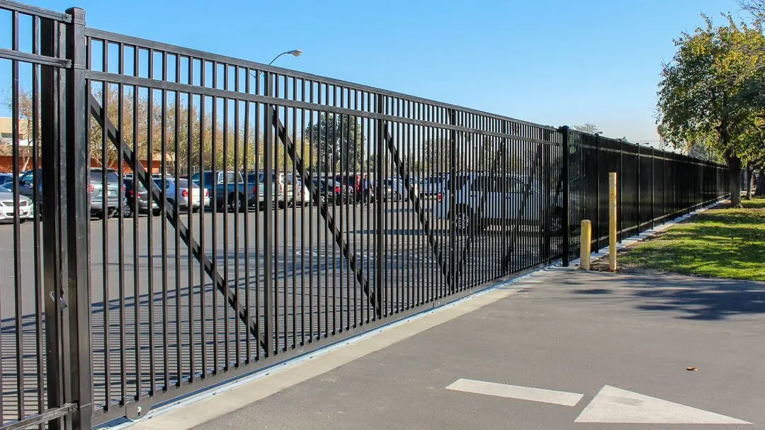 Ameristar PassPort roll gate along a roadway