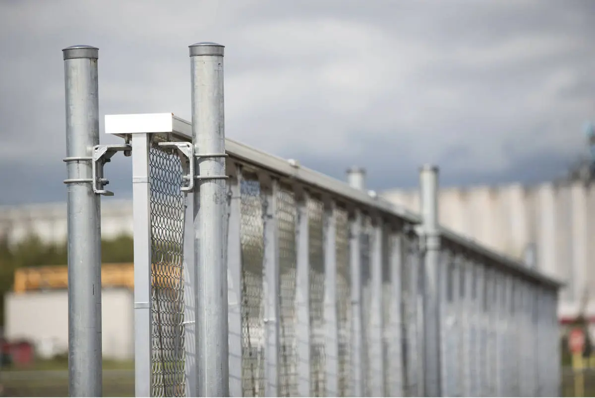 Chain link fittings and hardware - galvanized chain link post and fabric fittings, ARMA Gate