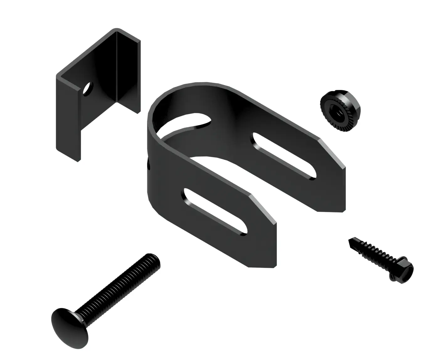 BRKT UPG FLAT MNT SWVL 2 RL KIT PG BLK
