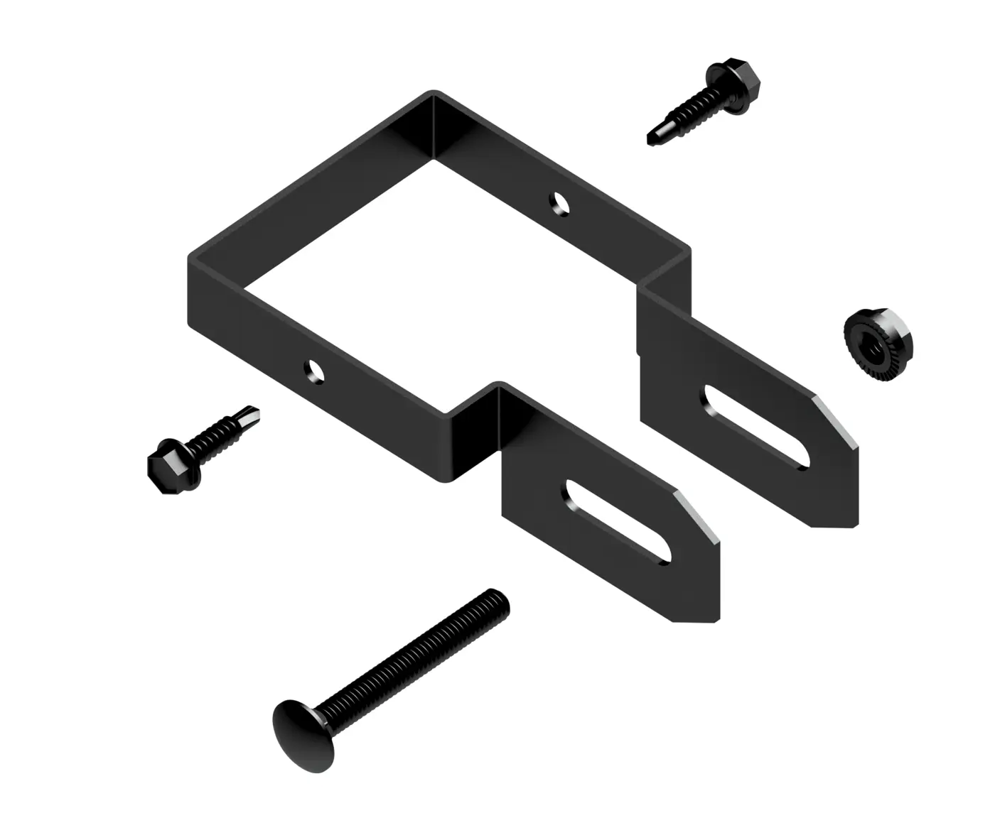 Wrap Around Bracket for 3 post Black hardware included