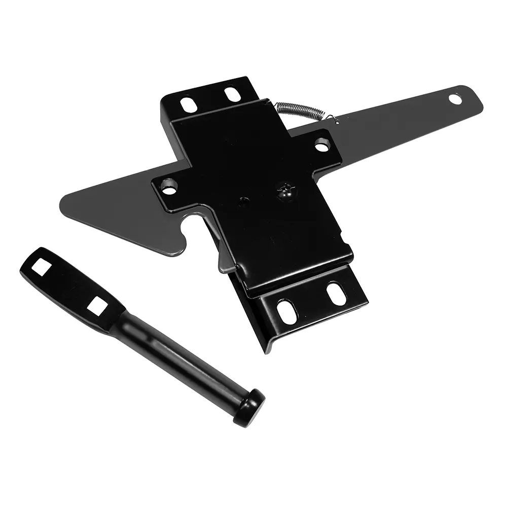 Wood gate hardware - black wood-gate strap hinge, latch and hardware, D&D Technologies