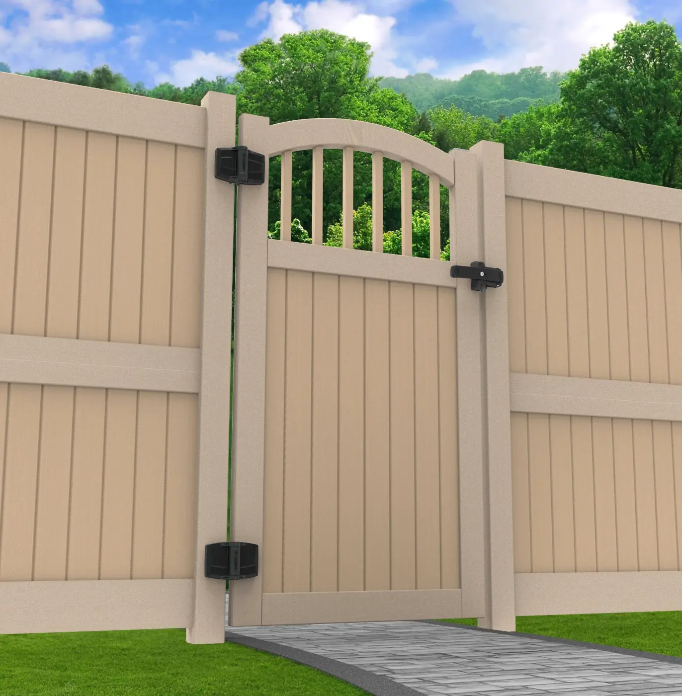 Gate hardware - self-closing hinge and latch gate hardware, D&D Technologies