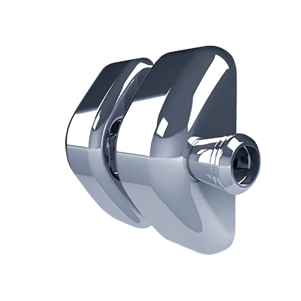 D&D polished stainless gate latch for glass pool gates