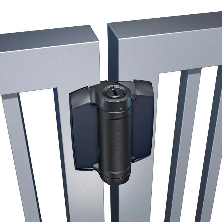 TruClose heavy duty self-closing hinge on an aluminum gate