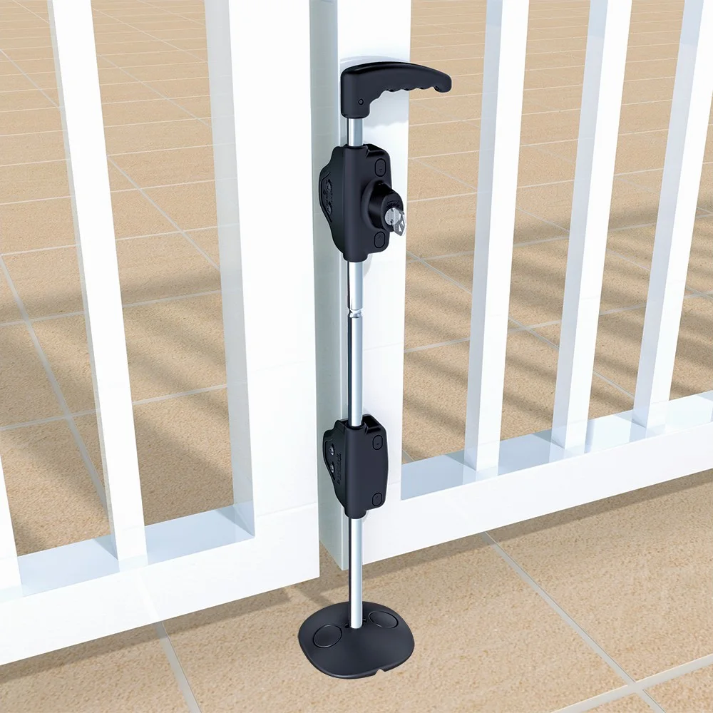 LokkBolt premium drop-bolt on a double gate