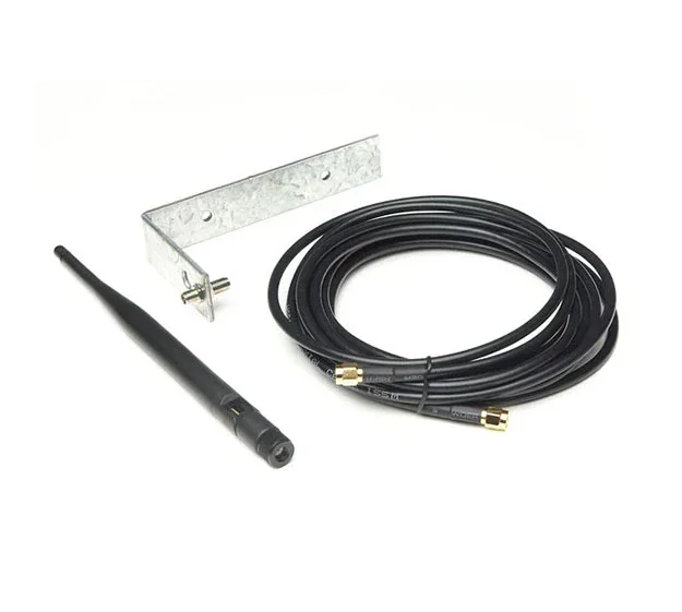 DoorKing RF antenna with coax cable and mounting bracket