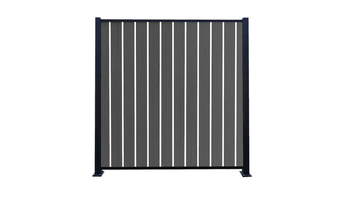 Valla Horizon semi-privacy fence panel with vertical boards