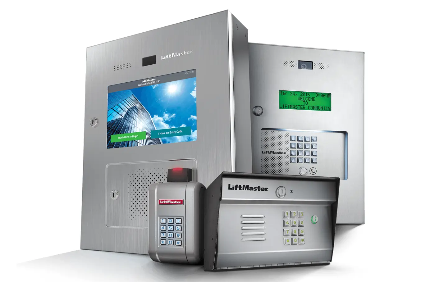 LiftMaster family of commercial access control panels and keypads