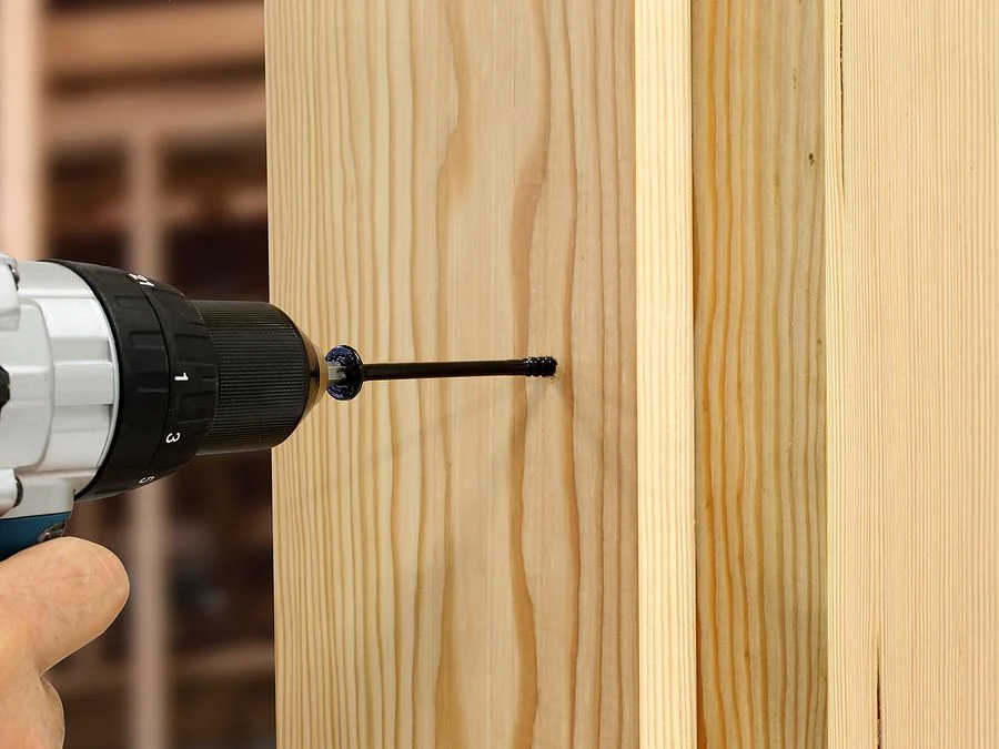 Strong-Drive structural screw driven into wood framing