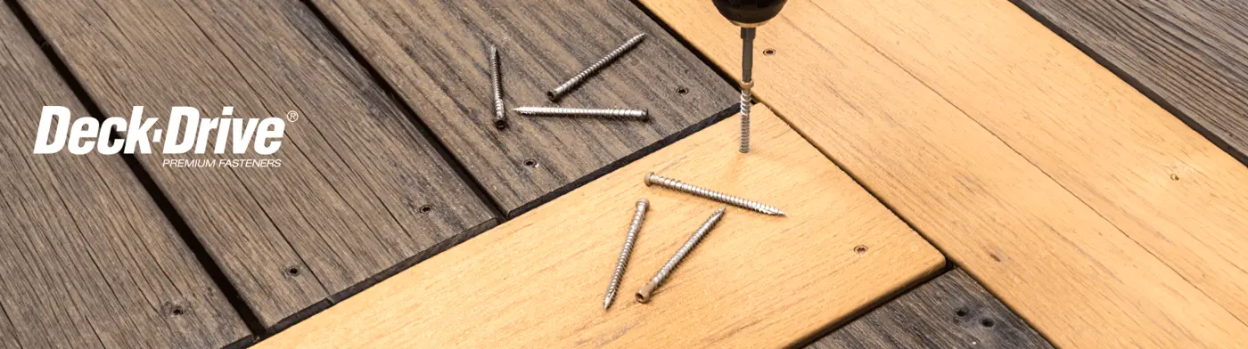 The Ultimate Deck Screws Deck-Drive fasteners on a decking project