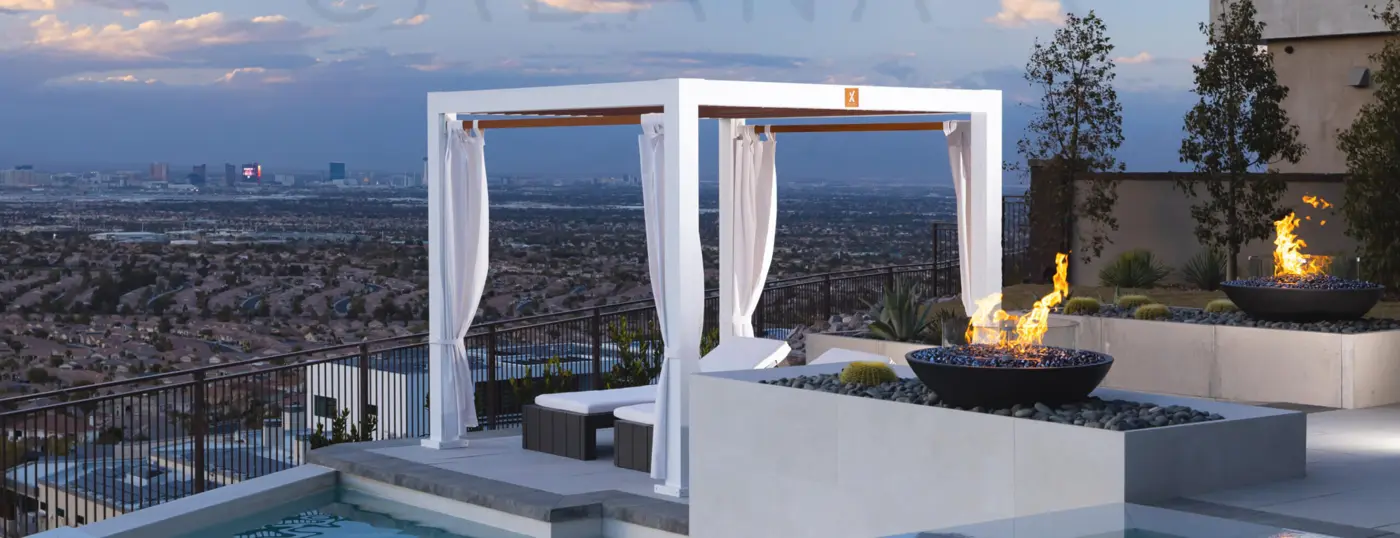 Cabana X MOD Cabana X design overlooking landscape
