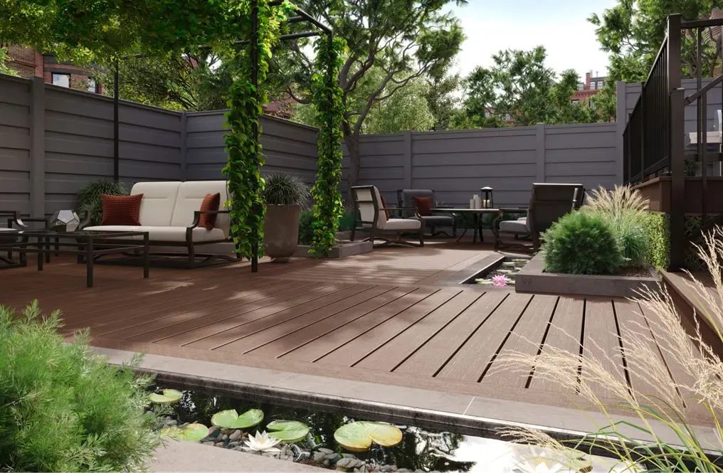 Trex sel industrial boho 002 wl decking bk alum railing WL010612S2G64 Article Image Main