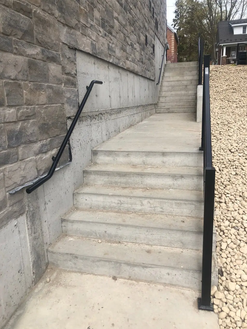 Vista Gillis Construction Ontario RonaElora Round Stair Handrail 2