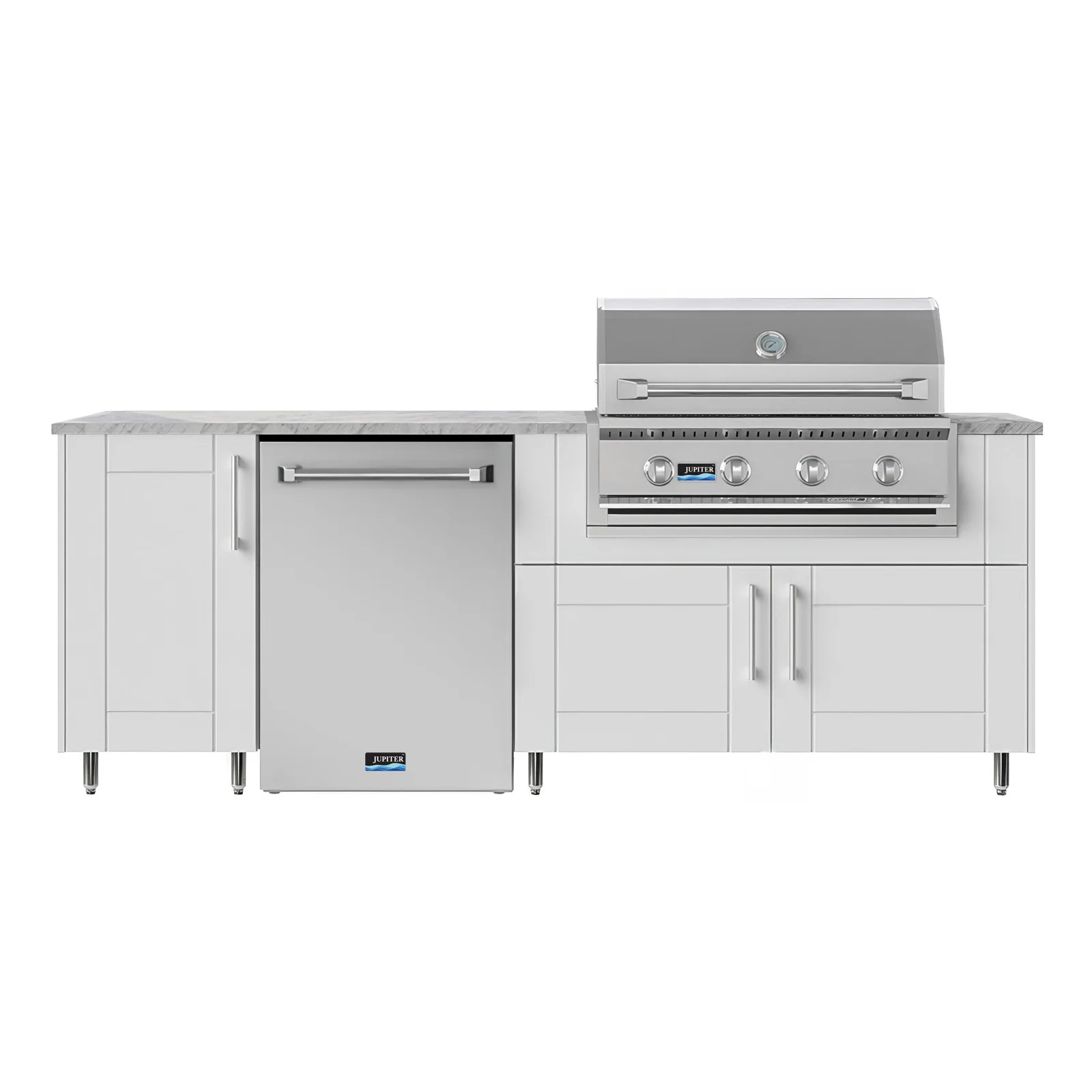 WeatherStrong 90 in Bayside, outdoor kitchen island, product view