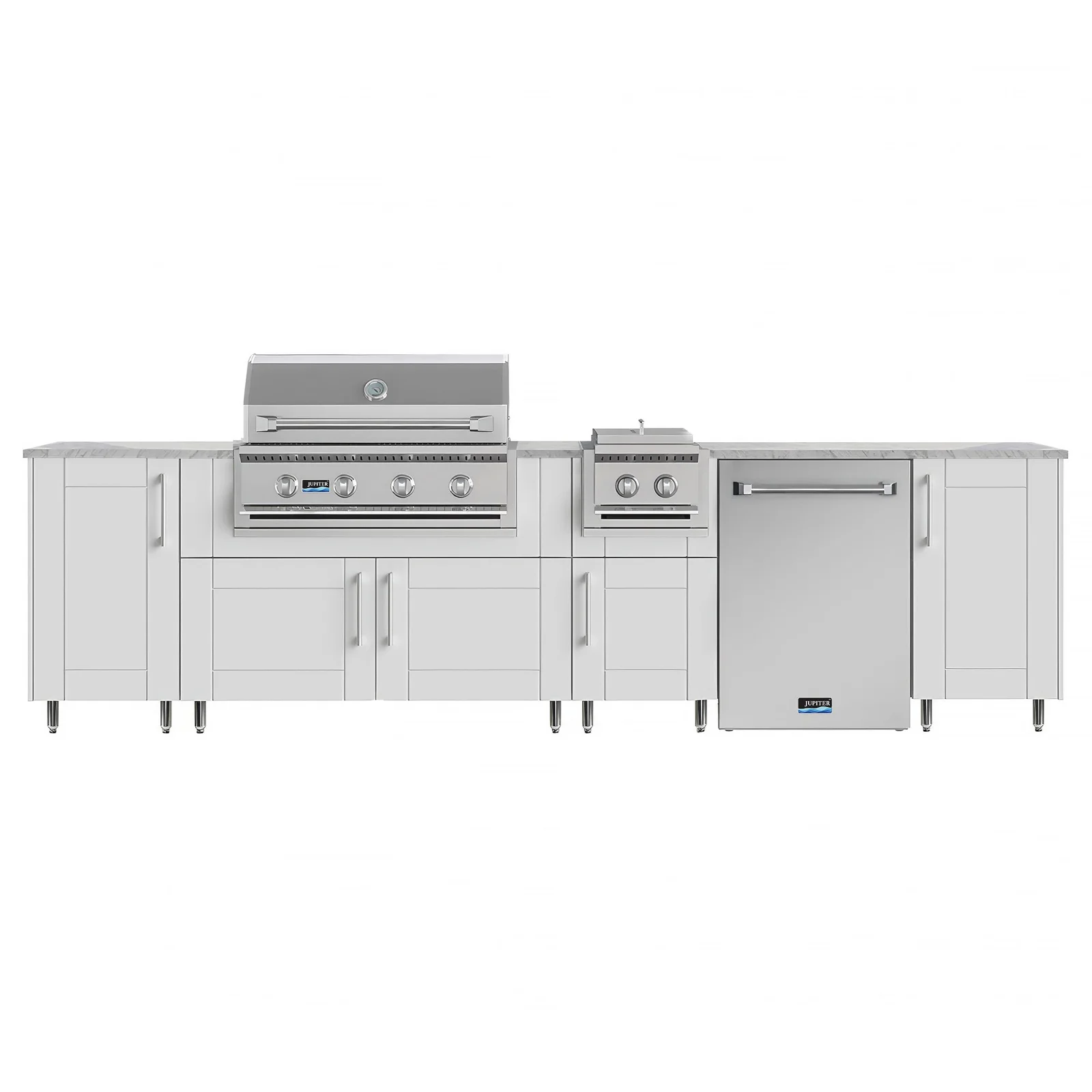 WeatherStrong 126 in Breakwater, outdoor kitchen island, product view
