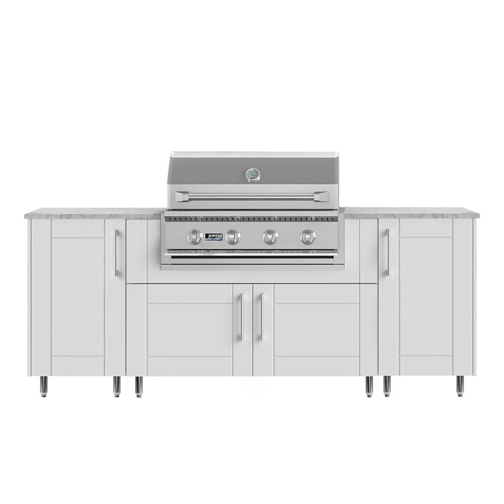 WeatherStrong 86 in Sandbar, outdoor kitchen island, product view