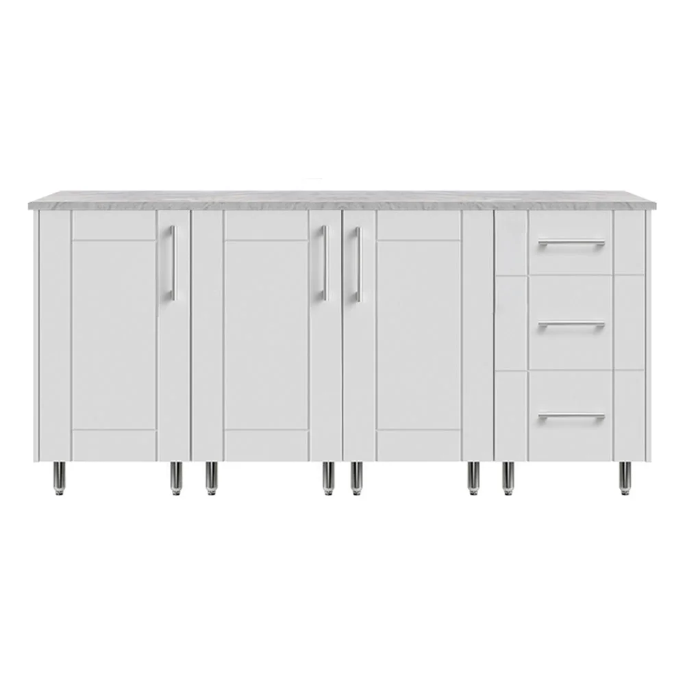 WeatherStrong 74 in Lagoon, outdoor kitchen island, product view